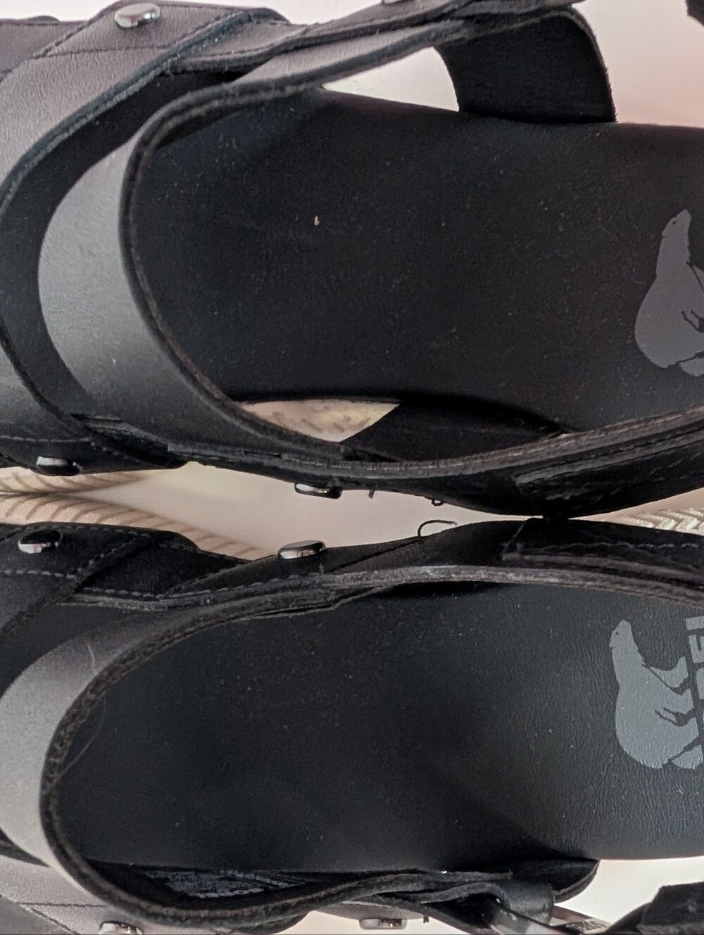 NWOB Sorel Ona Ave Black Leather Strappy Slingback Flat Sandals, 8 - Picture 4 of 9